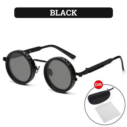 Adjustable Rounded Lenses Retro Sunglasses